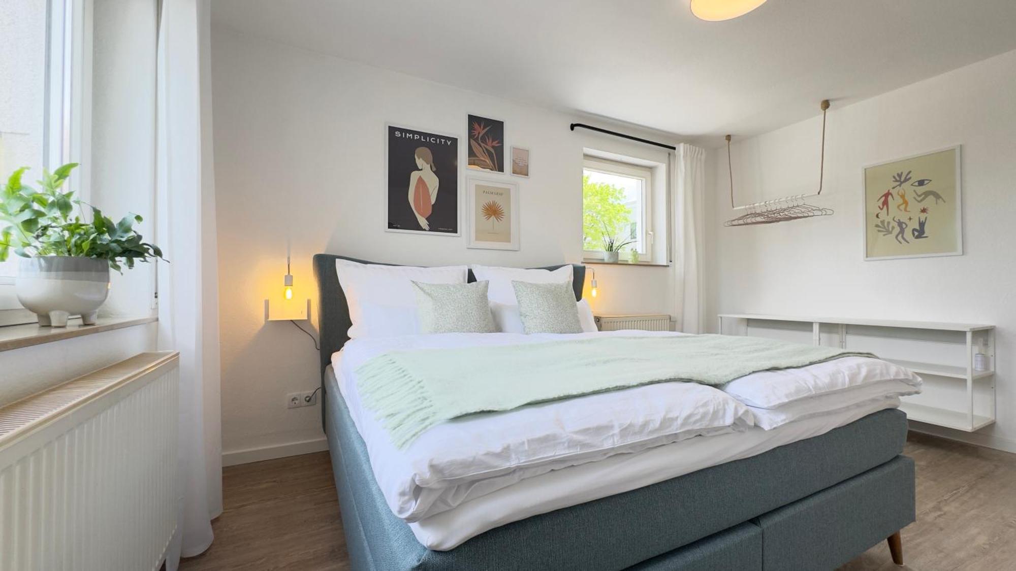 Fewo Am Park - 4P, Boxspringbett, Balkon, Smarttv, Gesundbrunnen, Familienfreundlich Halle  Exterior photo