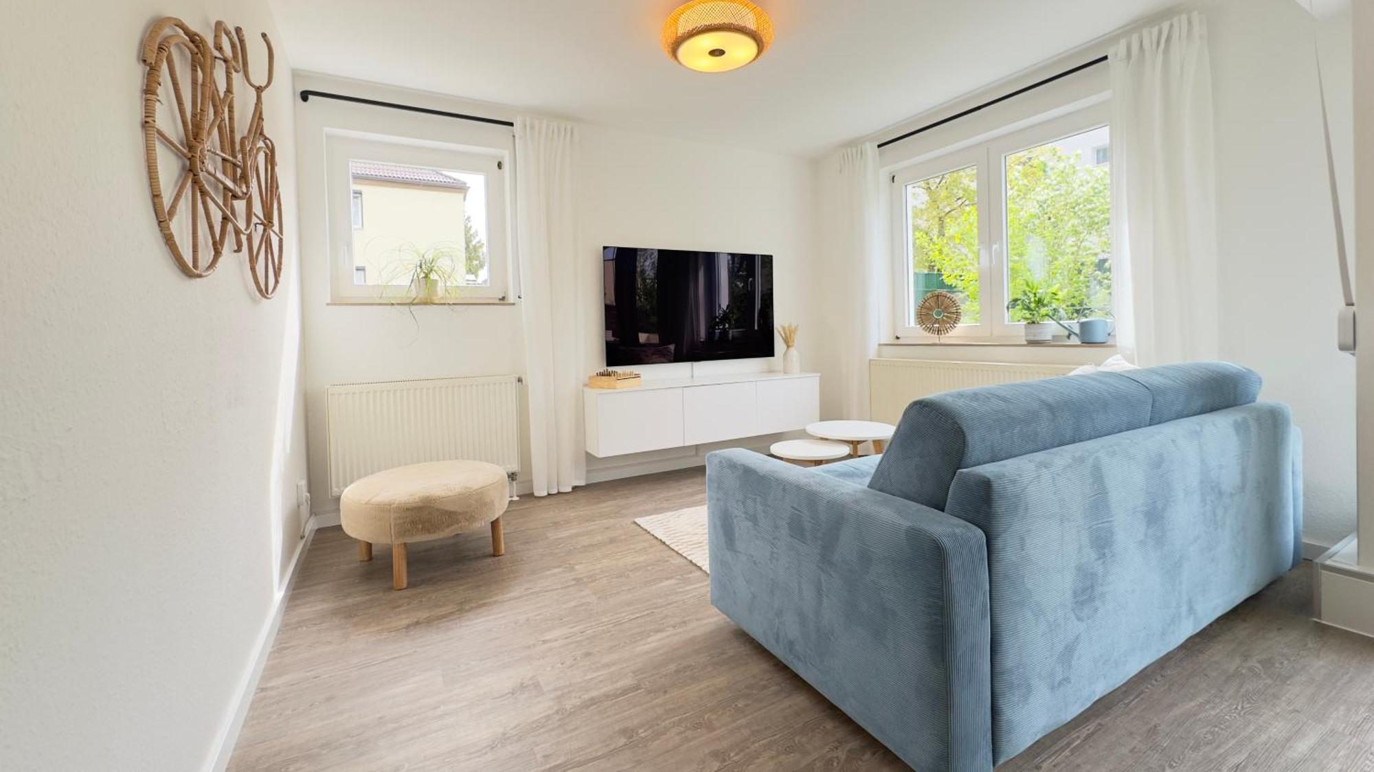Fewo Am Park - 4P, Boxspringbett, Balkon, Smarttv, Gesundbrunnen, Familienfreundlich Halle  Exterior photo